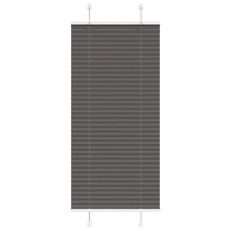 Load image into Gallery viewer, Vidaxl plissé rolgordijn 55x100 cm stofbreedte 54,4 cm polyester zwart
