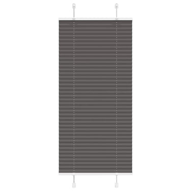 Vidaxl plissé rolgordijn 60x100 cm stofbreedte 59,4 cm polyester zwart