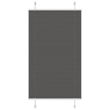 Vidaxl plissé rolgordijn 70x100 cm stofbreedte 69,4 cm polyester zwart