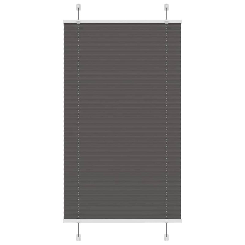 Load image into Gallery viewer, Vidaxl plissé rolgordijn 80x100 cm stofbreedte 79,4 cm polyester zwart
