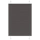 Vidaxl plissé rolgordijn 85x100 cm stofbreedte 84,4 cm polyester zwart