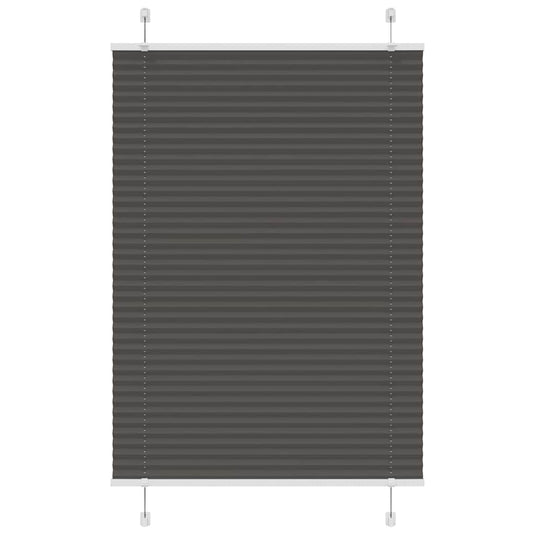 Vidaxl plissé rolgordijn 90x100 cm stofbreedte 89,4 cm polyester zwart