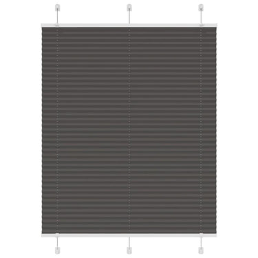 Vidaxl plissé rolgordijn 110x100cm stofbreedte 109,4cm polyester zwart