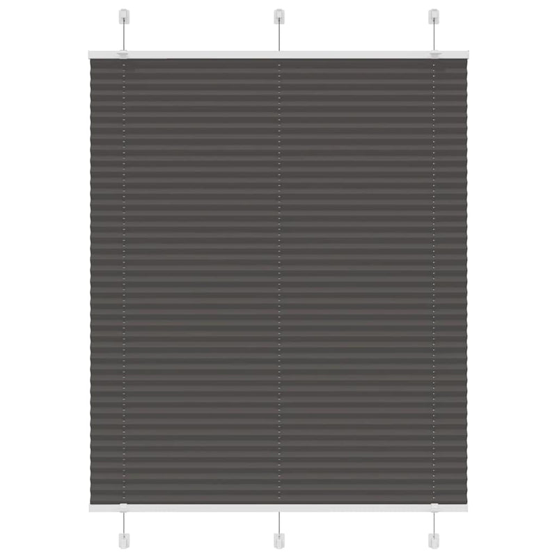 Load image into Gallery viewer, Vidaxl plissé rolgordijn 110x100cm stofbreedte 109,4cm polyester zwart
