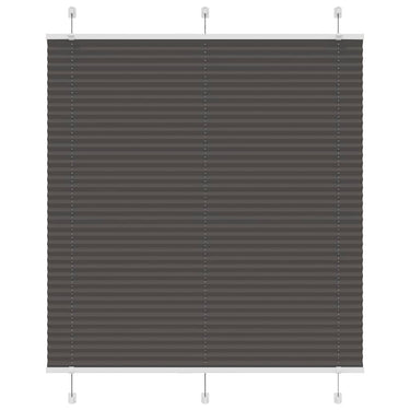 Vidaxl plissé rolgordijn 115x100cm stofbreedte 114,4cm polyester zwart