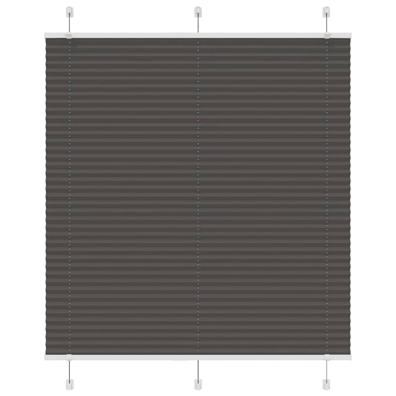 Load image into Gallery viewer, Vidaxl plissé rolgordijn 115x100cm stofbreedte 114,4cm polyester zwart
