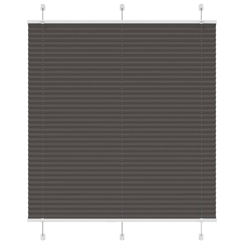Load image into Gallery viewer, Vidaxl plissé rolgordijn 120x100cm stofbreedte 119,4cm polyester zwart
