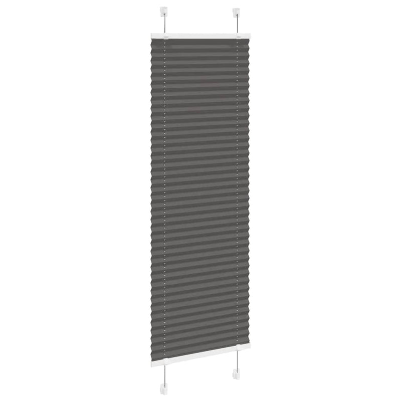 Load image into Gallery viewer, Vidaxl plissé rolgordijn 40x150 cm stofbreedte 39,4 cm polyester zwart
