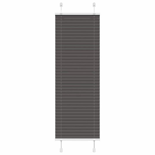 Vidaxl plissé rolgordijn 50x150 cm stofbreedte 49,4 cm polyester zwart