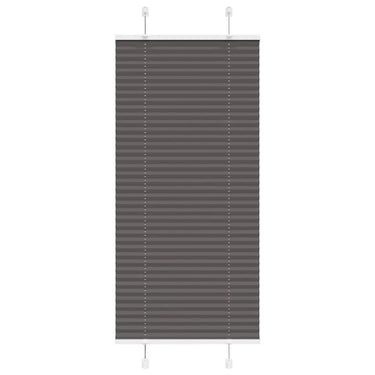 Vidaxl plissé rolgordijn 65x150 cm stofbreedte 64,4 cm polyester zwart