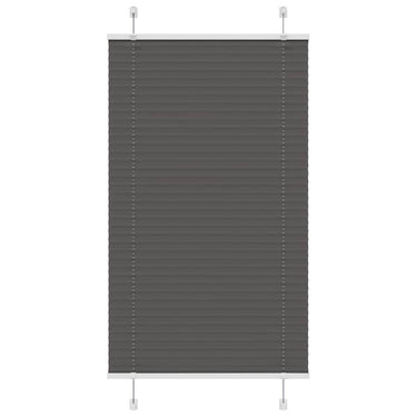 Vidaxl plissé rolgordijn 70x150 cm stofbreedte 69,4 cm polyester zwart