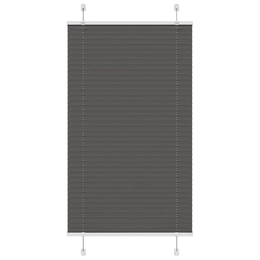 Vidaxl plissé rolgordijn 70x150 cm stofbreedte 69,4 cm polyester zwart