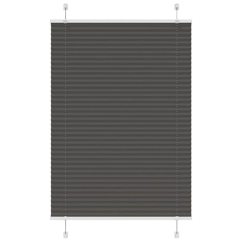 Load image into Gallery viewer, Vidaxl plissé rolgordijn 90x150 cm stofbreedte 89,4 cm polyester zwart
