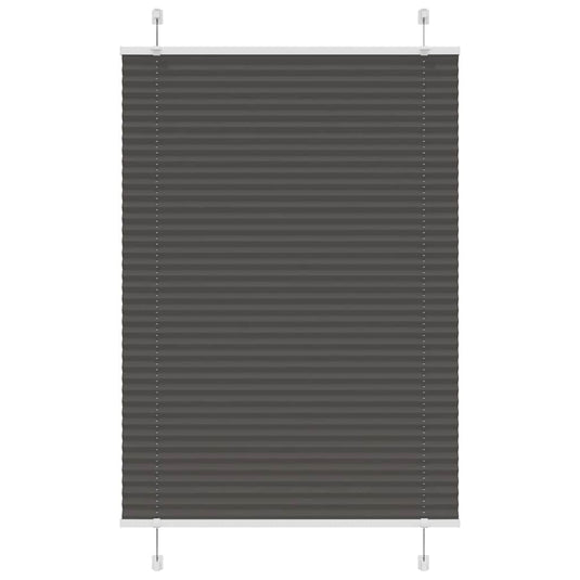 Vidaxl plissé rolgordijn 90x150 cm stofbreedte 89,4 cm polyester zwart