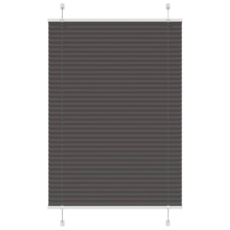 Load image into Gallery viewer, Vidaxl plissé rolgordijn 95x150 cm stofbreedte 94,4 cm polyester zwart

