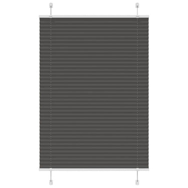 Vidaxl plissé rolgordijn 100x150 cm stofbreedte 99,4cm polyester zwart