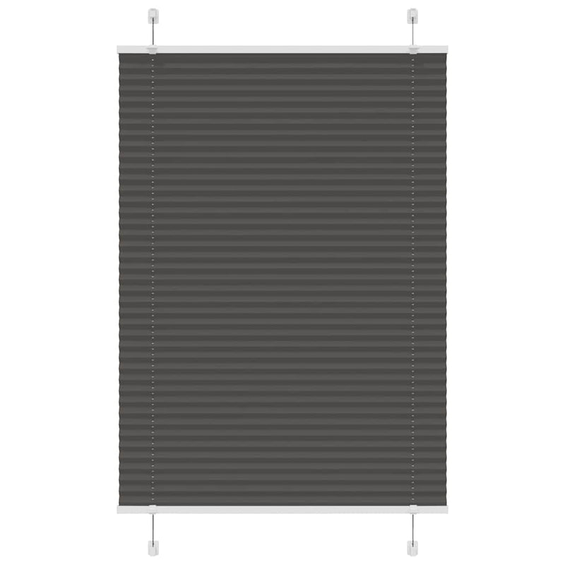 Load image into Gallery viewer, Vidaxl plissé rolgordijn 100x150 cm stofbreedte 99,4cm polyester zwart
