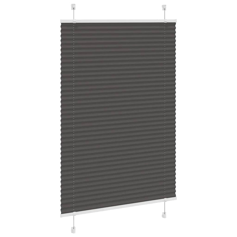 Load image into Gallery viewer, Vidaxl plissé rolgordijn 100x150 cm stofbreedte 99,4cm polyester zwart
