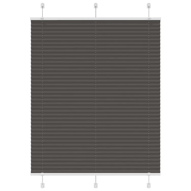 Vidaxl plissé rolgordijn 105x150cm stofbreedte 104,4cm polyester zwart