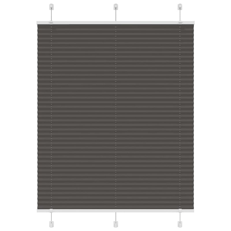 Load image into Gallery viewer, Vidaxl plissé rolgordijn 105x150cm stofbreedte 104,4cm polyester zwart
