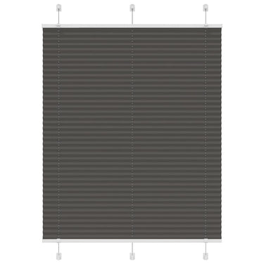 Vidaxl plissé rolgordijn 110x150cm stofbreedte 109,4cm polyester zwart