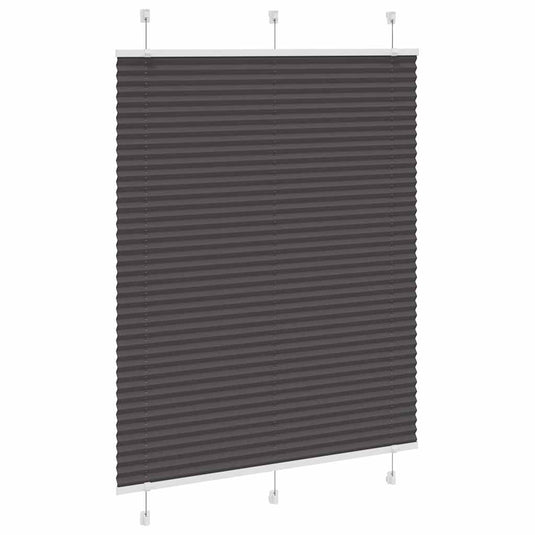Vidaxl plissé rolgordijn 110x150cm stofbreedte 109,4cm polyester zwart