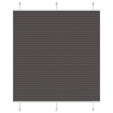 Vidaxl plissé rolgordijn 115x150cm stofbreedte 114,4cm polyester zwart