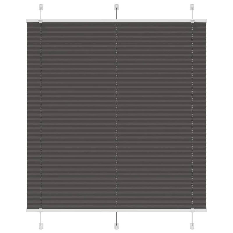 Load image into Gallery viewer, Vidaxl plissé rolgordijn 115x150cm stofbreedte 114,4cm polyester zwart
