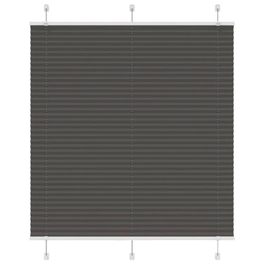 Vidaxl plissé rolgordijn 120x150cm stofbreedte 119,4cm polyester zwart