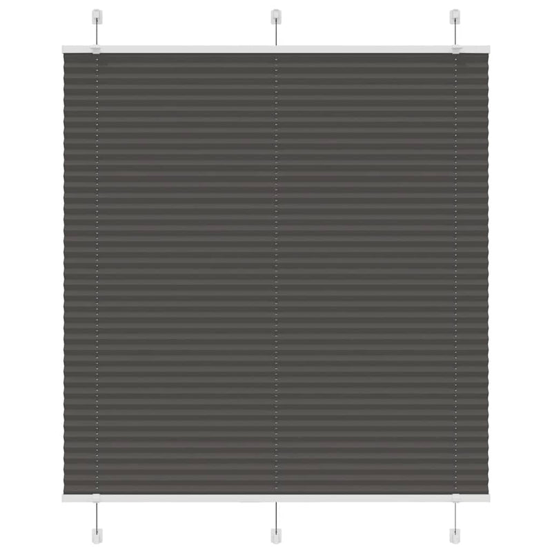 Load image into Gallery viewer, Vidaxl plissé rolgordijn 120x150cm stofbreedte 119,4cm polyester zwart
