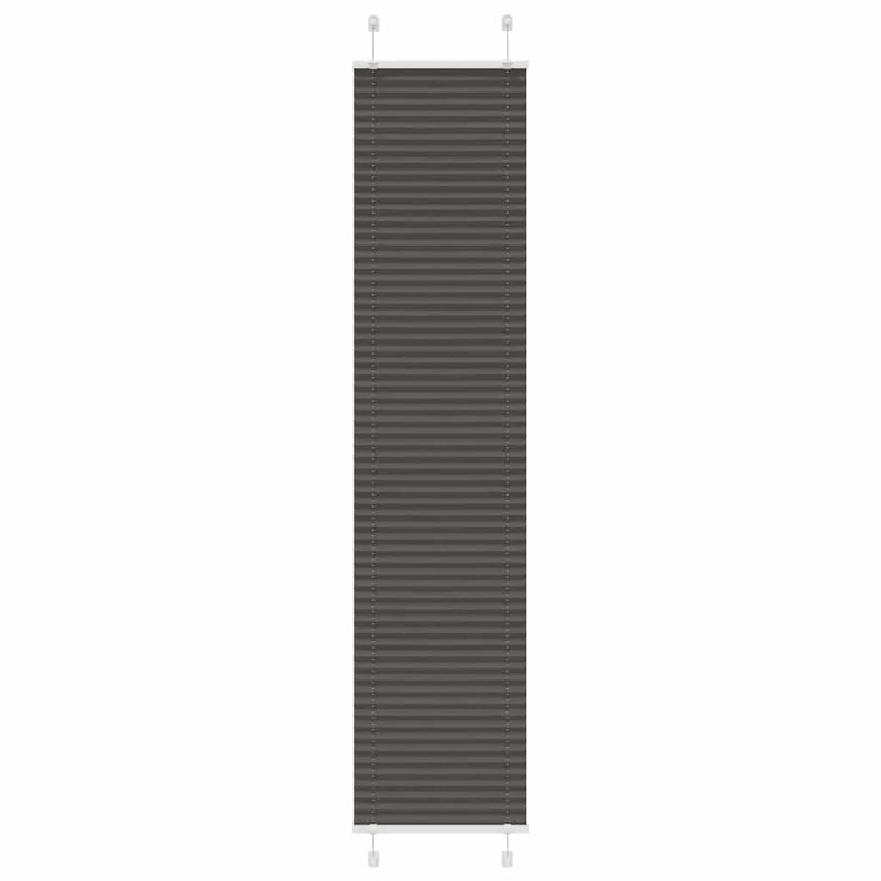 Load image into Gallery viewer, Vidaxl plissé rolgordijn 45x200 cm stofbreedte 44,4 cm polyester zwart
