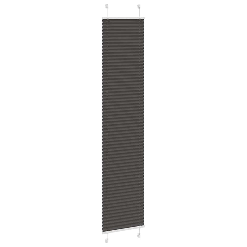 Load image into Gallery viewer, Vidaxl plissé rolgordijn 45x200 cm stofbreedte 44,4 cm polyester zwart
