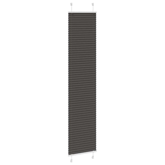 Vidaxl plissé rolgordijn 45x200 cm stofbreedte 44,4 cm polyester zwart