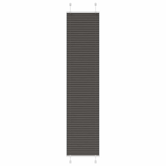 Vidaxl plissé rolgordijn 50x200 cm stofbreedte 49,4 cm polyester zwart