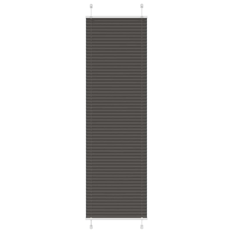 Load image into Gallery viewer, Vidaxl plissé rolgordijn 55x200 cm stofbreedte 54,4 cm polyester zwart
