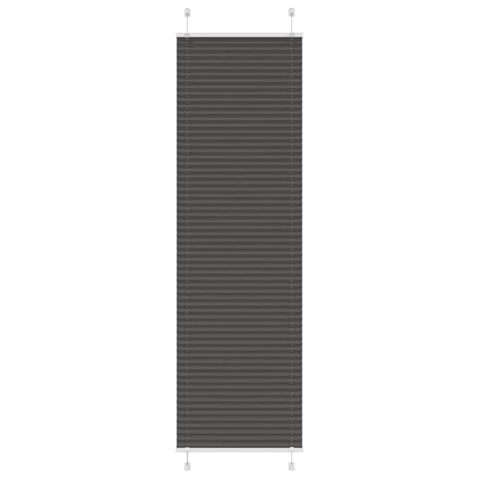 Vidaxl plissé rolgordijn 55x200 cm stofbreedte 54,4 cm polyester zwart