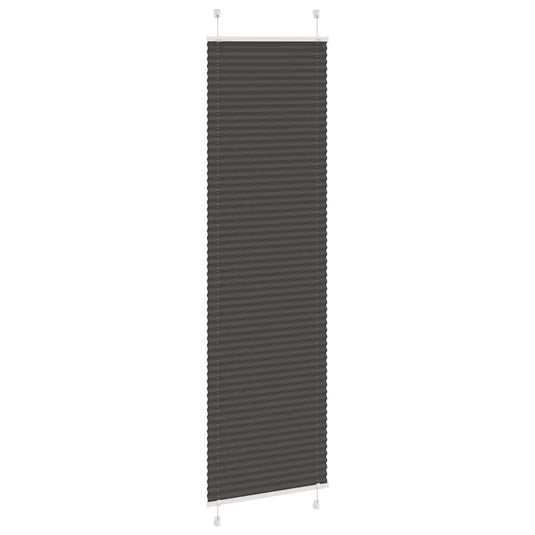 Vidaxl plissé rolgordijn 55x200 cm stofbreedte 54,4 cm polyester zwart