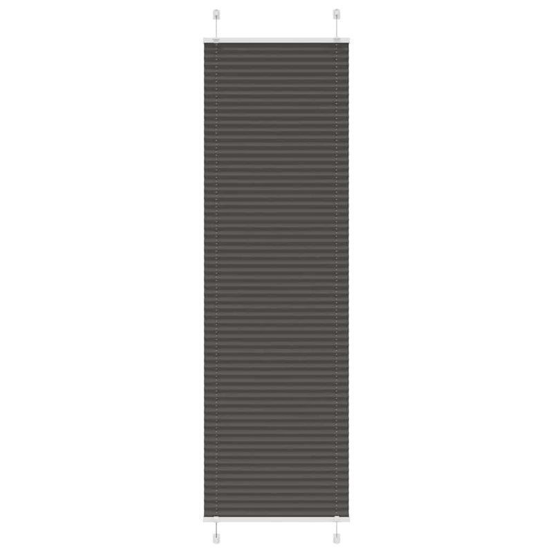 Load image into Gallery viewer, Vidaxl plissé rolgordijn 65x200 cm stofbreedte 64,4 cm polyester zwart
