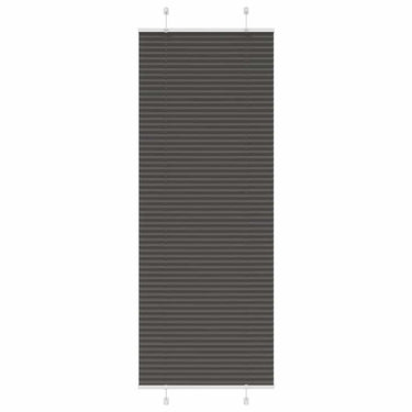 Vidaxl plissé rolgordijn 70x200 cm stofbreedte 69,4 cm polyester zwart