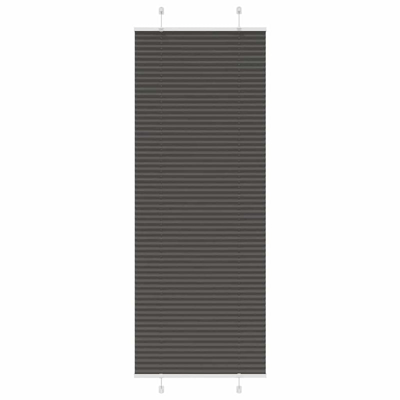 Load image into Gallery viewer, Vidaxl plissé rolgordijn 70x200 cm stofbreedte 69,4 cm polyester zwart

