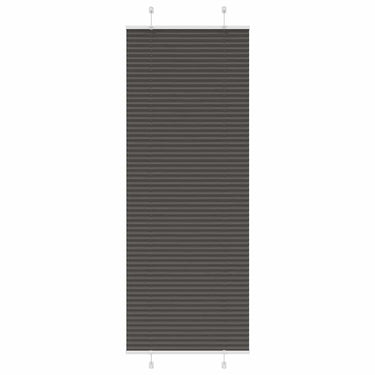 Vidaxl plissé rolgordijn 75x200 cm stofbreedte 74,4 cm polyester zwart