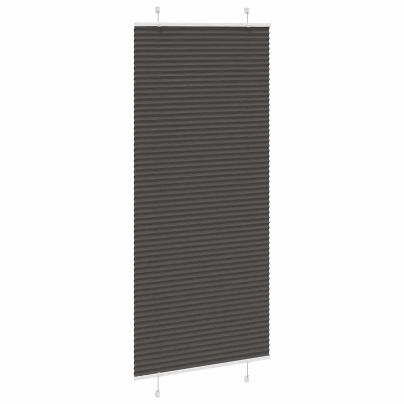 Load image into Gallery viewer, Vidaxl plissé rolgordijn 95x200 cm stofbreedte 94,4 cm polyester zwart
