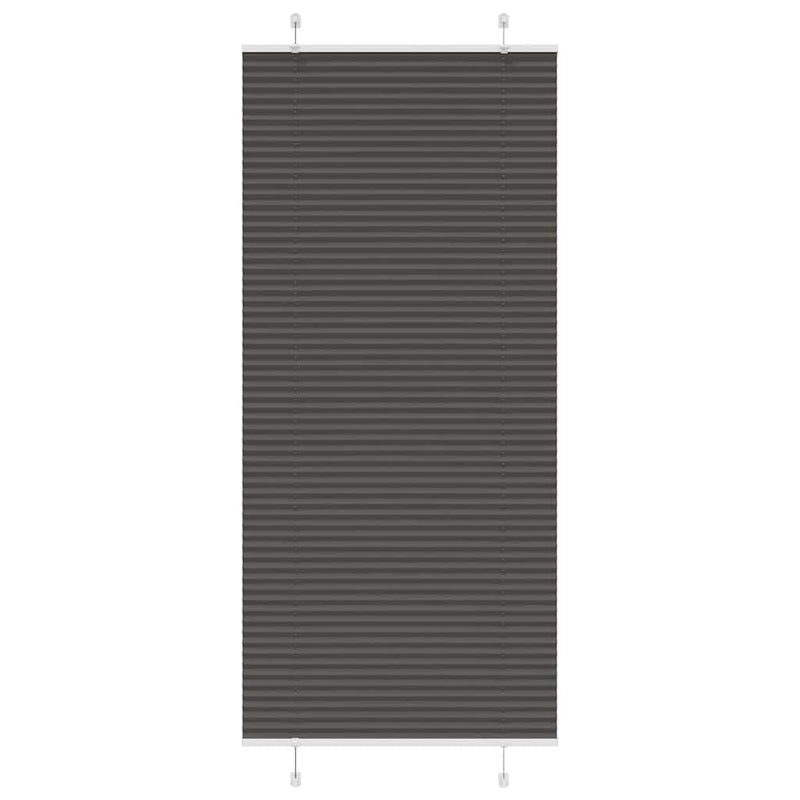 Load image into Gallery viewer, Vidaxl plissé rolgordijn 100x200 cm stofbreedte 99,4cm polyester zwart
