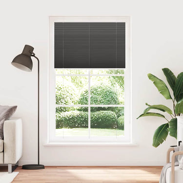 Vidaxl plissé rolgordijn 115x200cm stofbreedte 114,4cm polyester zwart