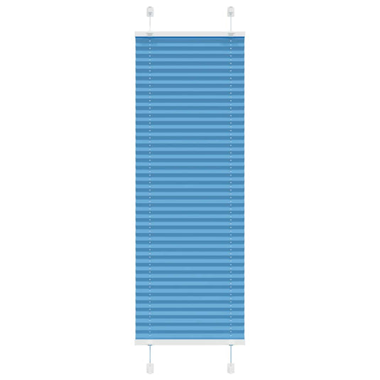 Vidaxl plissé rolgordijn 40x100 cm stofbreedte 39,4 cm polyester blauw