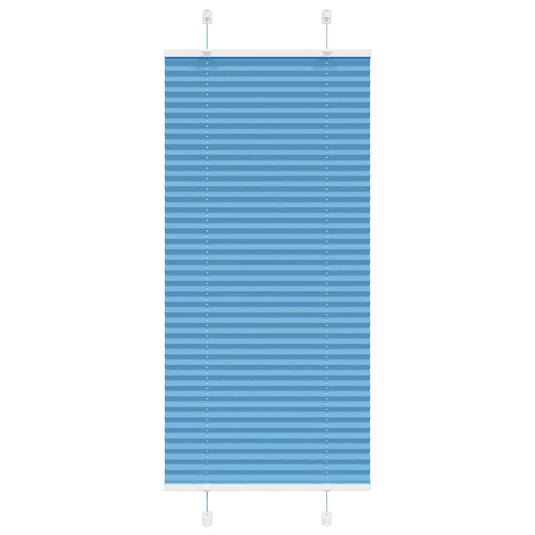Vidaxl plissé rolgordijn 65x100 cm stofbreedte 64,4 cm polyester blauw