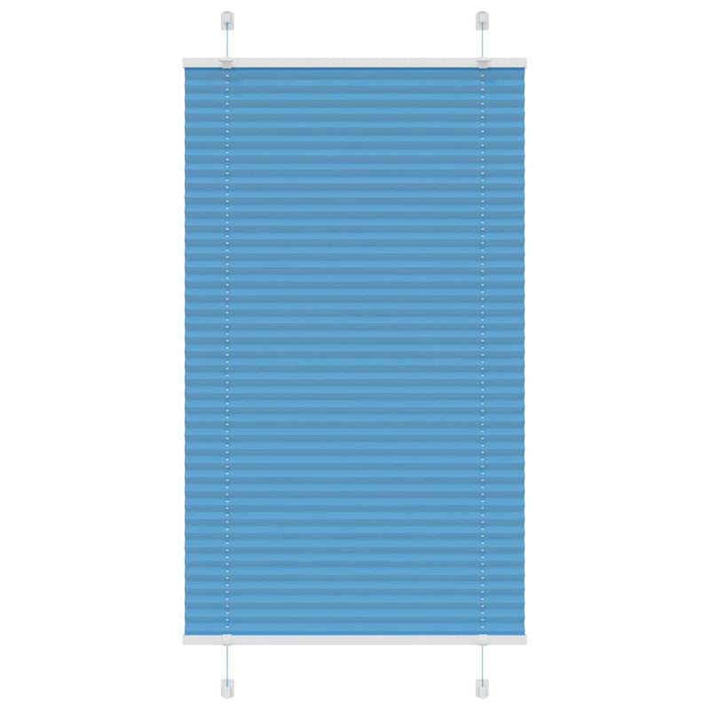 Load image into Gallery viewer, Vidaxl plissé rolgordijn 70x100 cm stofbreedte 69,4 cm polyester blauw
