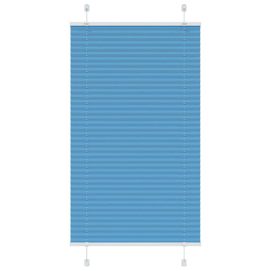 Vidaxl plissé rolgordijn 70x100 cm stofbreedte 69,4 cm polyester blauw