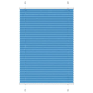 Vidaxl plissé rolgordijn 85x100 cm stofbreedte 84,4 cm polyester blauw
