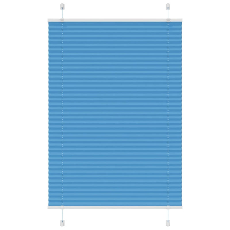Load image into Gallery viewer, Vidaxl plissé rolgordijn 85x100 cm stofbreedte 84,4 cm polyester blauw
